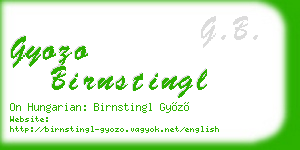 gyozo birnstingl business card